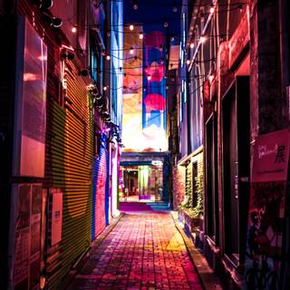 Alleyway wallpaper