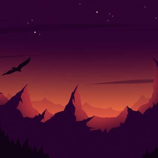 Vector graphics wallpaper