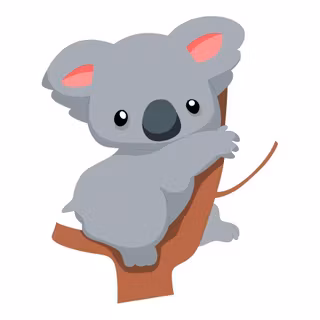 Cartoon koalas wallpaper