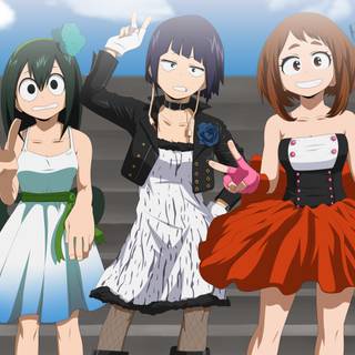 Uraraka and Jiro wallpaper