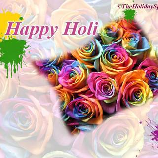 Holi playing wallpaper