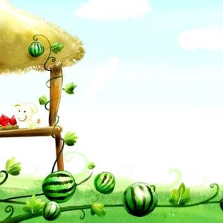 Cute summer desktop wallpaper