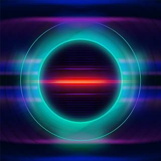 Teal and pink geometric aesthetic iPad wallpaper