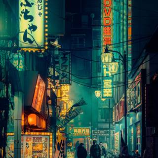 Tokyo streets aesthetic wallpaper