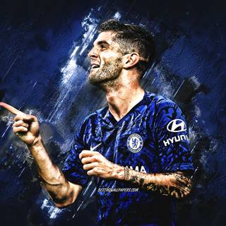 Pulisic Chelsea desktop wallpaper