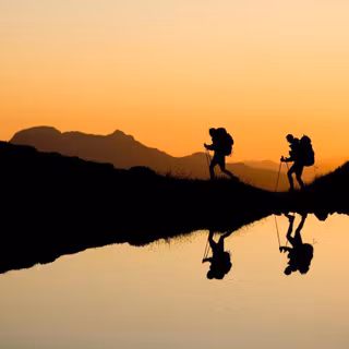 Hiking desktop wallpaper