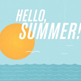 Hello summer fruit wallpaper