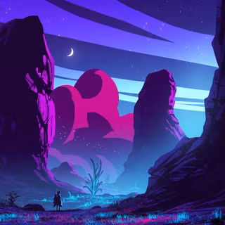 Neon world wallpaper