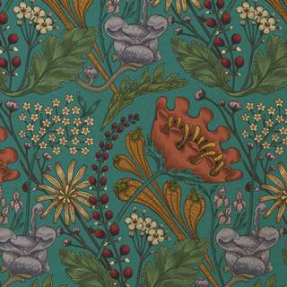 Joyful meadow wallpaper