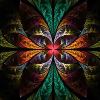 Colorf fractal art wallpaper