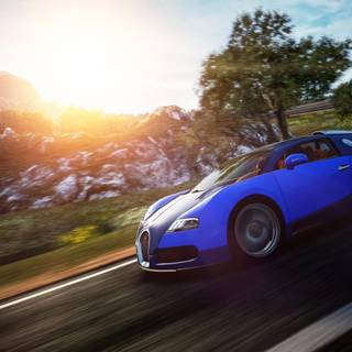 Neon Bugatti wallpaper