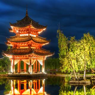 Chinese park wallpaper