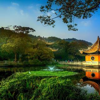 Chinese park wallpaper