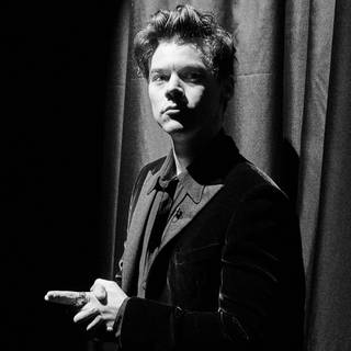 Harry Styles black and white wallpaper