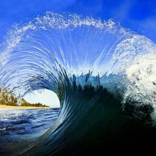 Water wave wallpaper