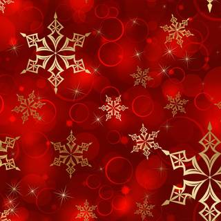 Red snowflake wallpaper
