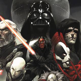 Darth Vader and Darth Sidious wallpaper