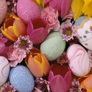 Easter flowers wallpaper