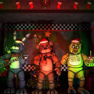 FNAF Christmas wallpaper