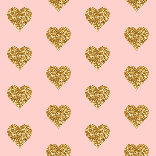 Glitter hearts wallpaper