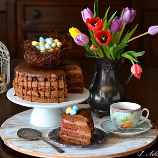 Easter cakes wallpaper