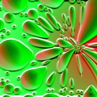 Orange and green wallpaper