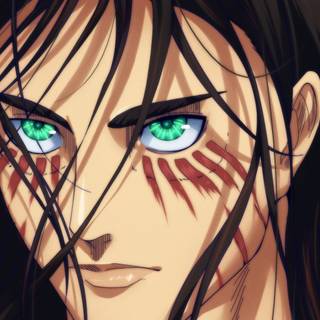 Eren long hair wallpaper