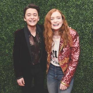 Noah Schnapp and Sadie Sink wallpaper