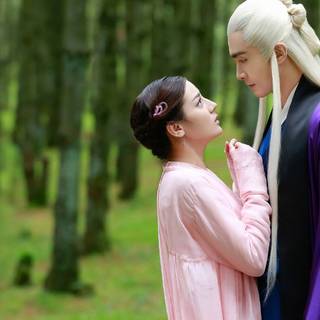 Ten Miles of Peach Blossoms wallpaper