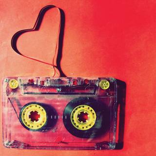 Cassette tape wallpaper