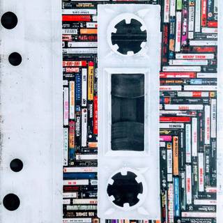 Cassette tape wallpaper