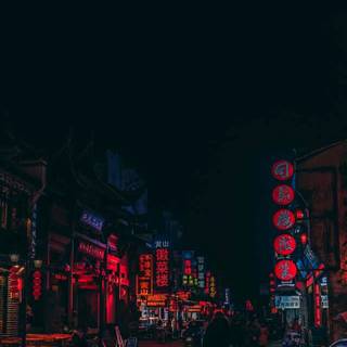 Neon night wallpaper