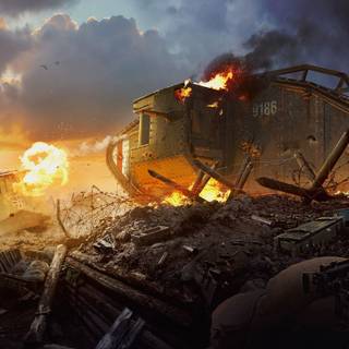 WW1 tank wallpaper