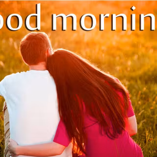 Morning couple wallpaper