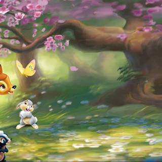Spring Disney characters wallpaper
