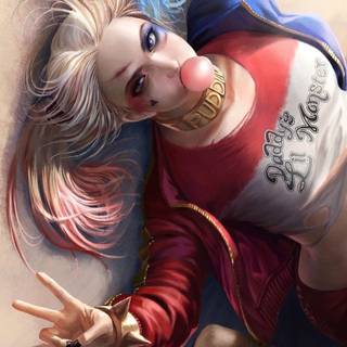 Harley Quinn drawing wallpaper