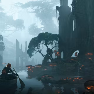 Forest art wallpaper