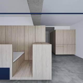 Neon orange wood wallpaper