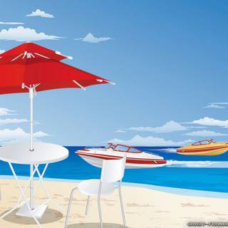 Summer ilustration wallpaper