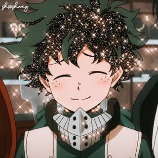 Deku glitter wallpaper