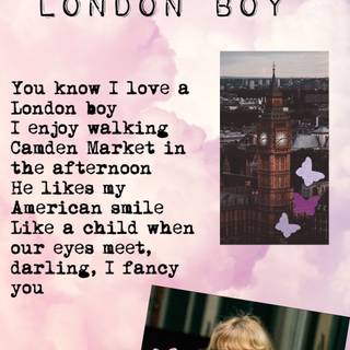 Taylor Swift London Boy wallpaper