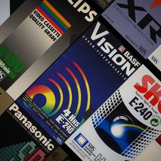 VHS tapes wallpaper