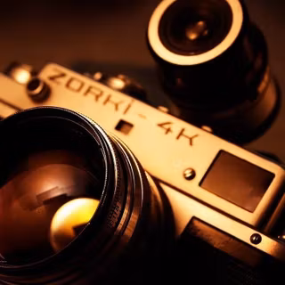 Vintage camera wallpaper