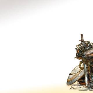 Knight sword and shield wallpaper