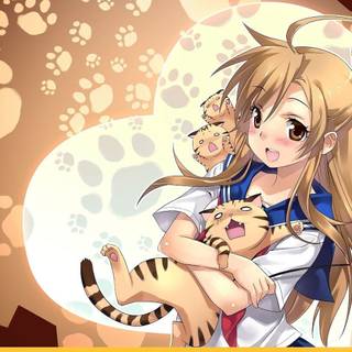 Cute anime people wallpaper