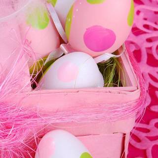 Aesthetic pink Easter wallpaper