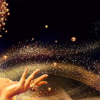 Gold woman wallpaper