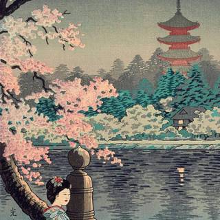 iPhone Japan art wallpaper