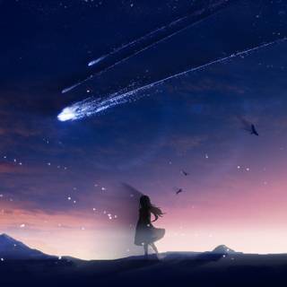 Anime night 4k wallpaper