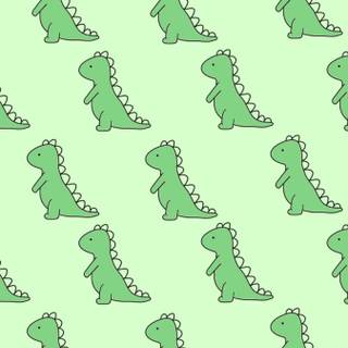 Aesthetic dinosaur green wallpaper